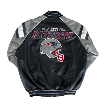 New England Patriots Leather Jacket L