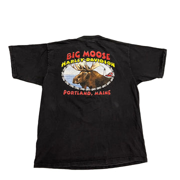 Vintage 1999 Harley Davidson Big Moose Portland Maine Tee XL