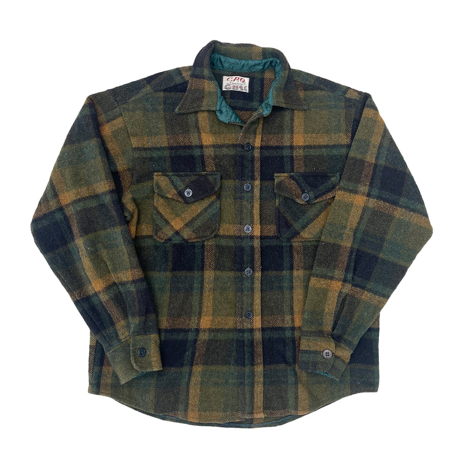 Vintage Plaid Flannel Jacket M