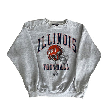 Vintage Illinois Football Crewneck Sweater XL