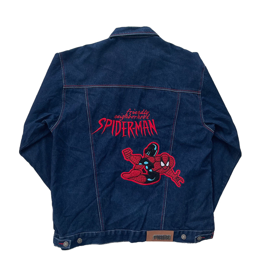 Vintage 2003 Spiderman Denim Jacket XL