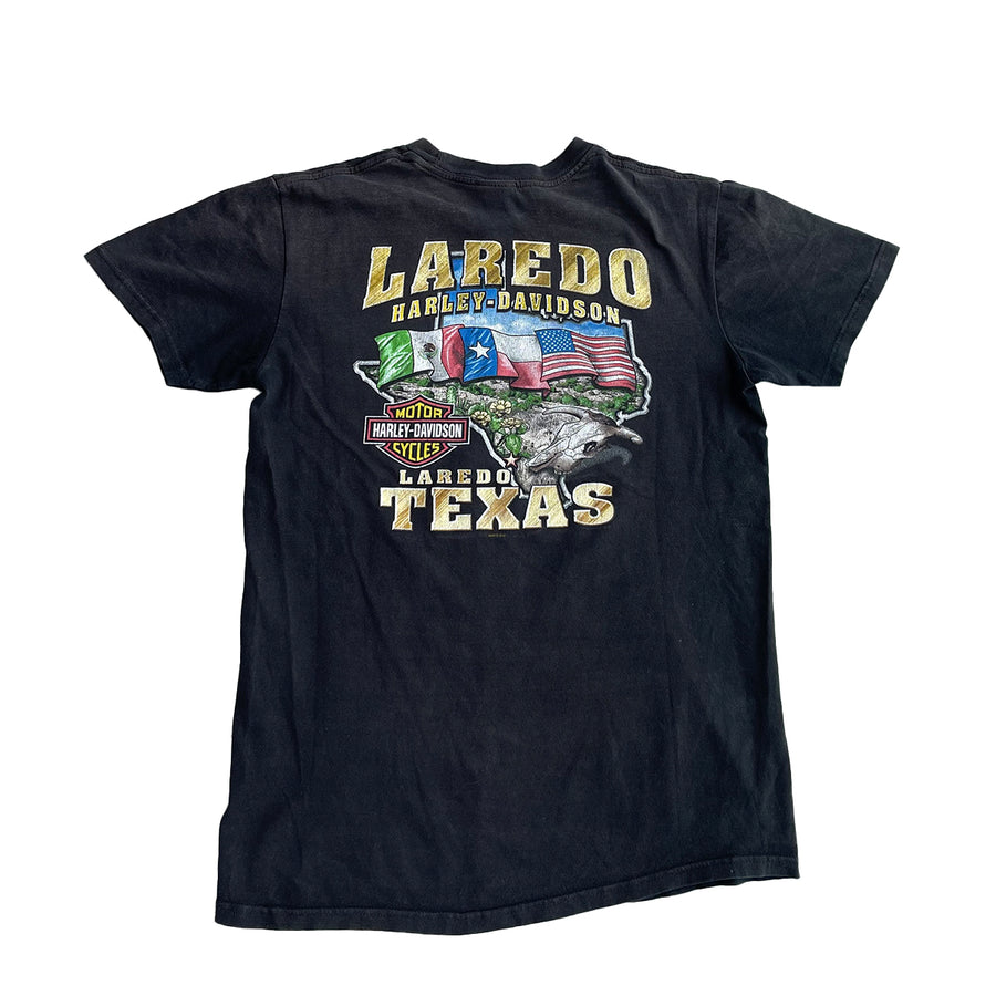 Vintage Harley Davidson Laredo Texas Tee M