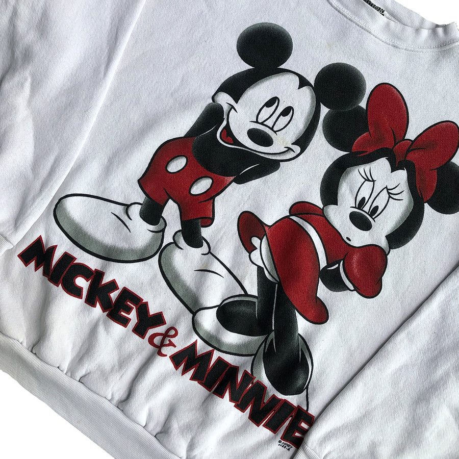 Vintage Mickey & Minnie Mouse Crewneck Sweater L/XL