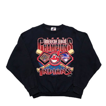 Vintage 1995 MLB Cleveland Indians Champions Crewneck Sweater L