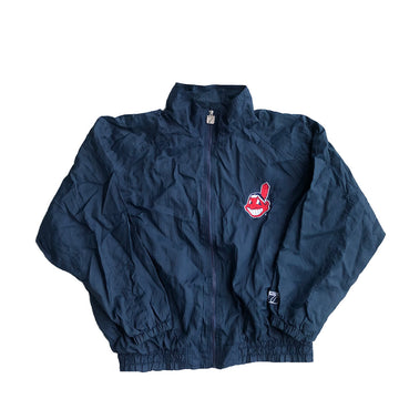 Vintage Logo 7 Cleveland Indians Windbreaker Jacket XL