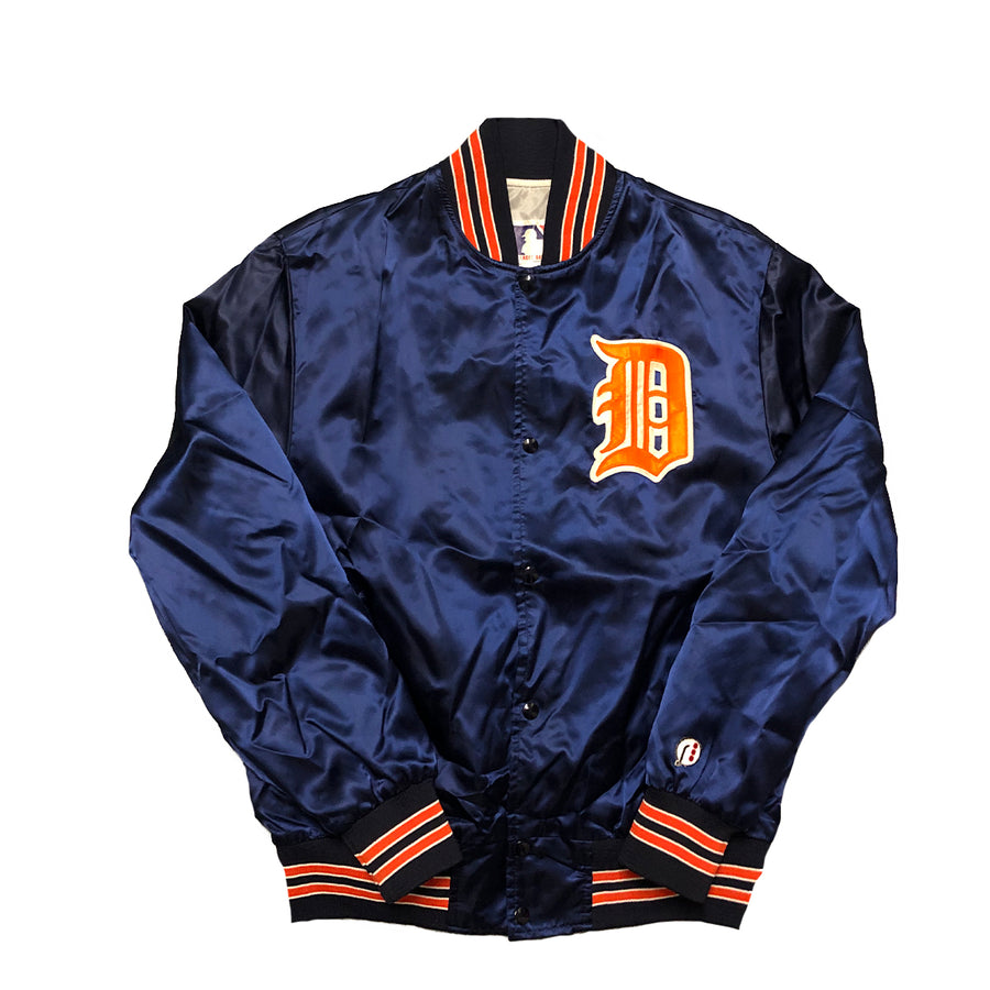 Vintage Detroit Tigers Satin Bomber Jacket  L/XL