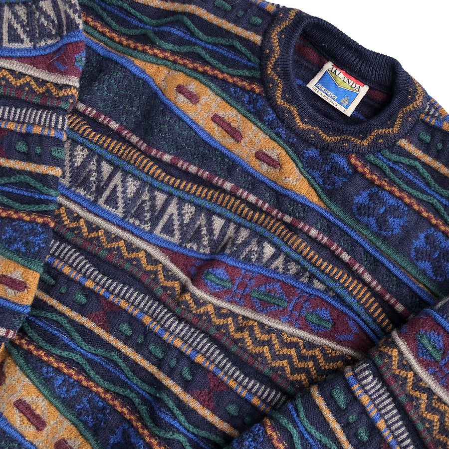 Vintage Aklanda Coogi Style Sweater S