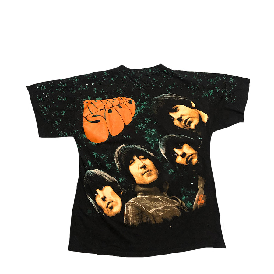 Vintage 90s The Beatles Rubber Soul All Over Print Tee XL