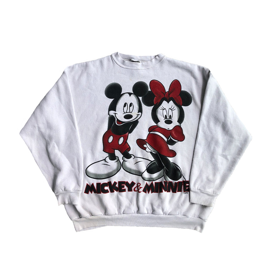 Vintage Mickey & Minnie Mouse Crewneck Sweater L/XL