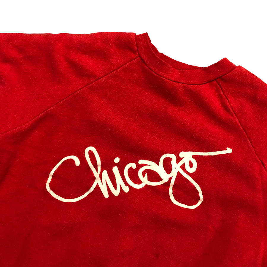 Vintage 1980s Chicago Crewneck Sweater Tee S