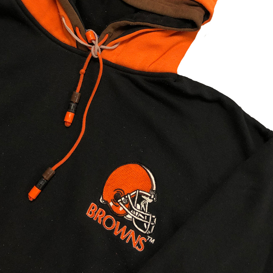 Vintage Starter Cleveland Browns Double Hooded Pullover Sweater L