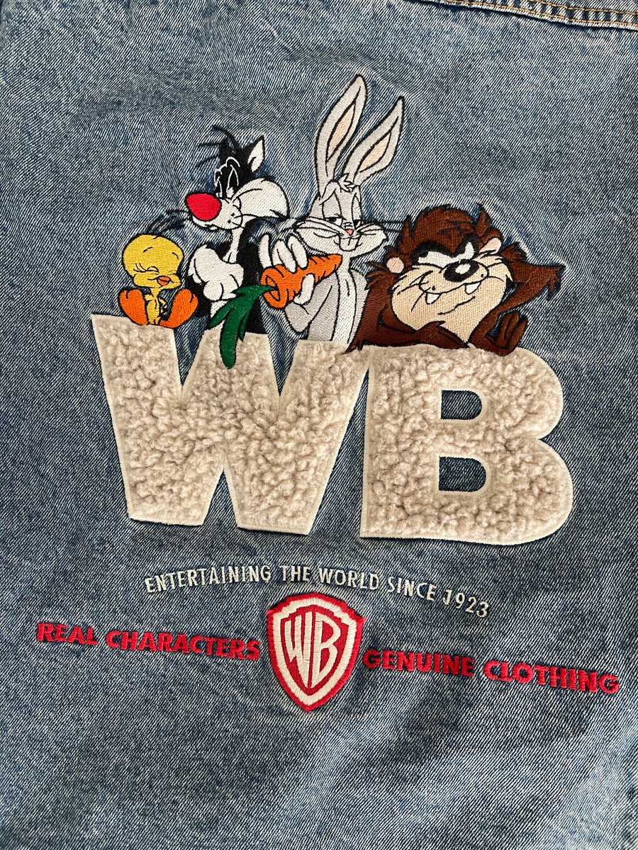 Vintage Warner Bros Looney Tunes Denim Jacket L