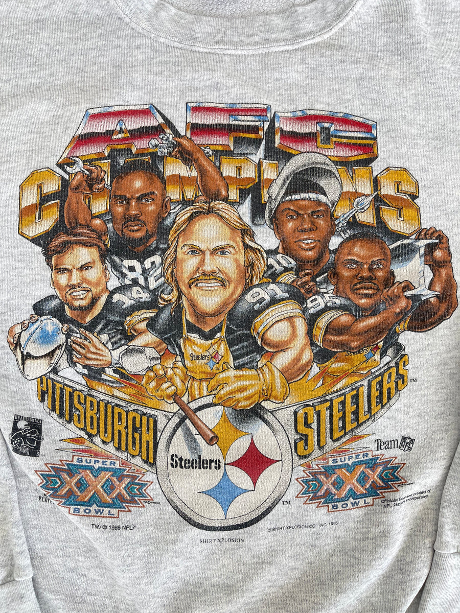 Vintage 1995 Pittsburgh Steelers Super Bowl Sweater S