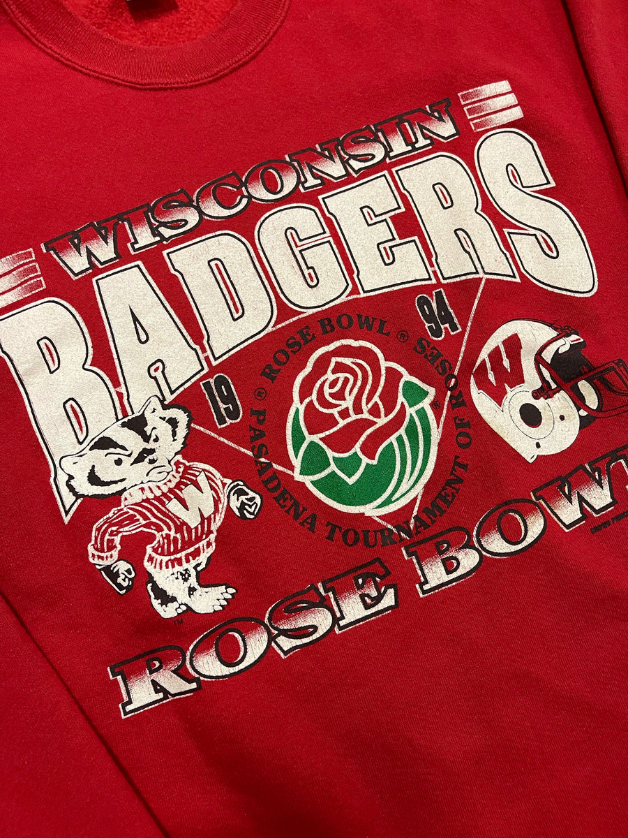 Vintage Wisconsin Badgers Rose Bowl Crewneck Sweater XL