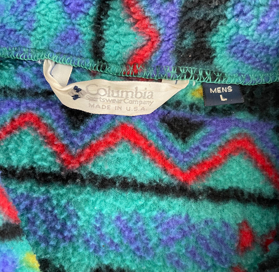 Vintage British Columbia Sportswear Fleece Zip Up Sweater L