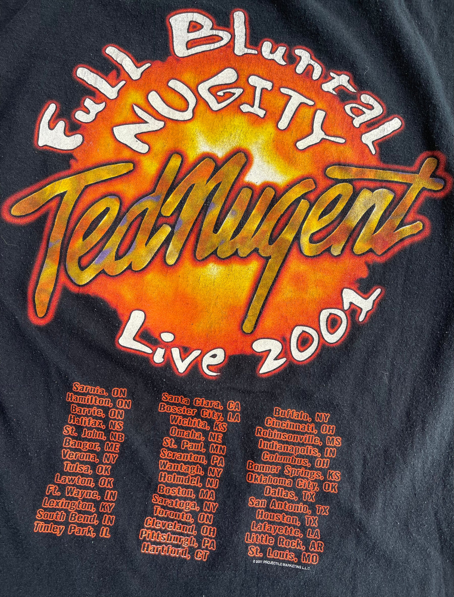 Vintage 2001 Ted Nugent Concert Tour Tee L