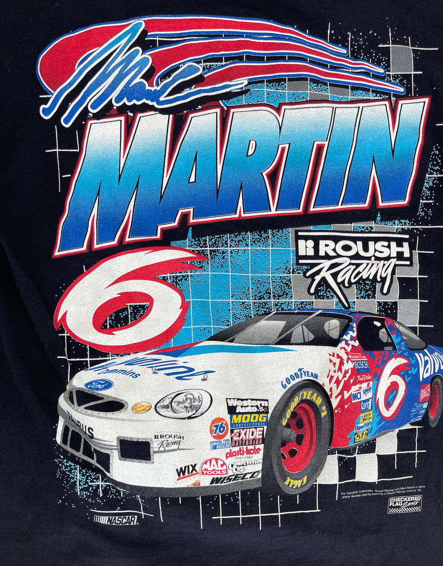 Vintage Mark Martin Nascar Racing Tee L