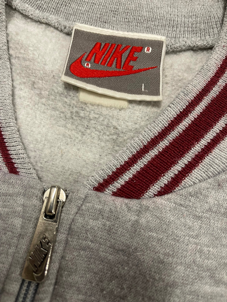 Vintage Nike Grey Tag Zip Up Sweater L