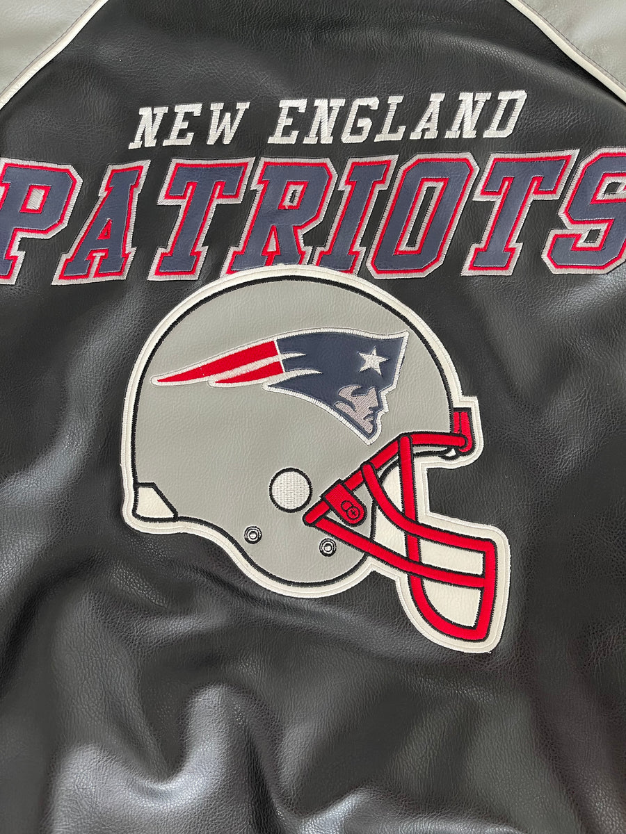 New England Patriots Leather Jacket L