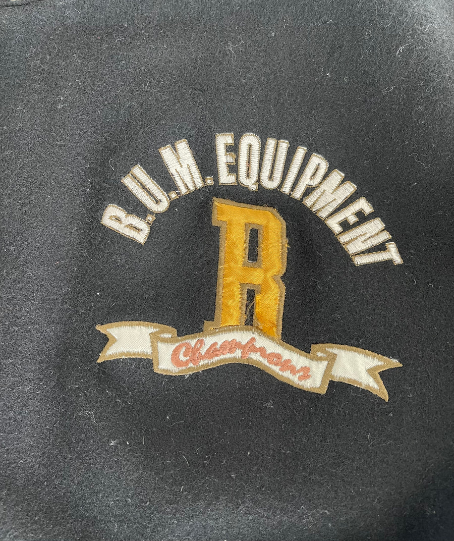Vintage BUM Equipment Denim Varsity Jacket M