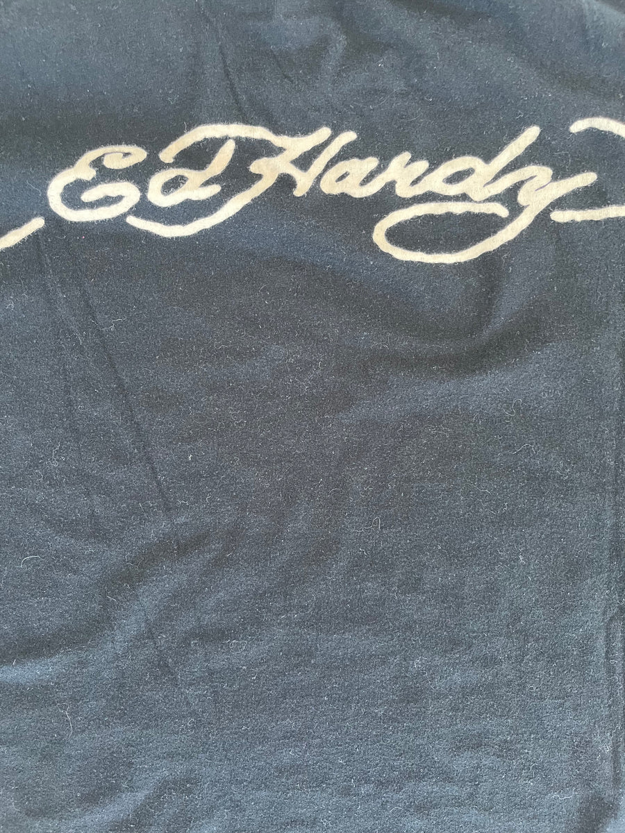 2000s Ed Hardy Christian Audiger Tee L