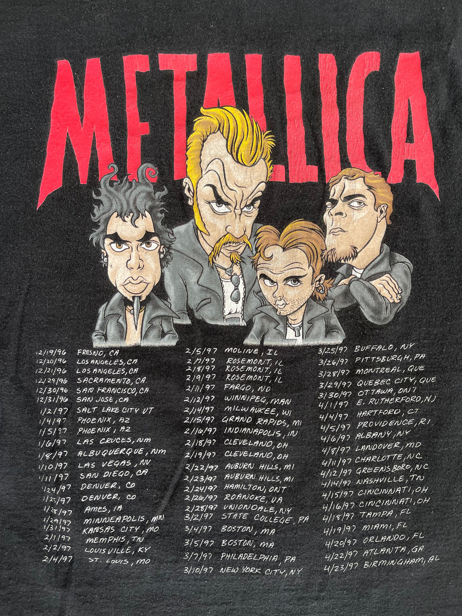 Vintage 1996 Metallica Concert Tee XL