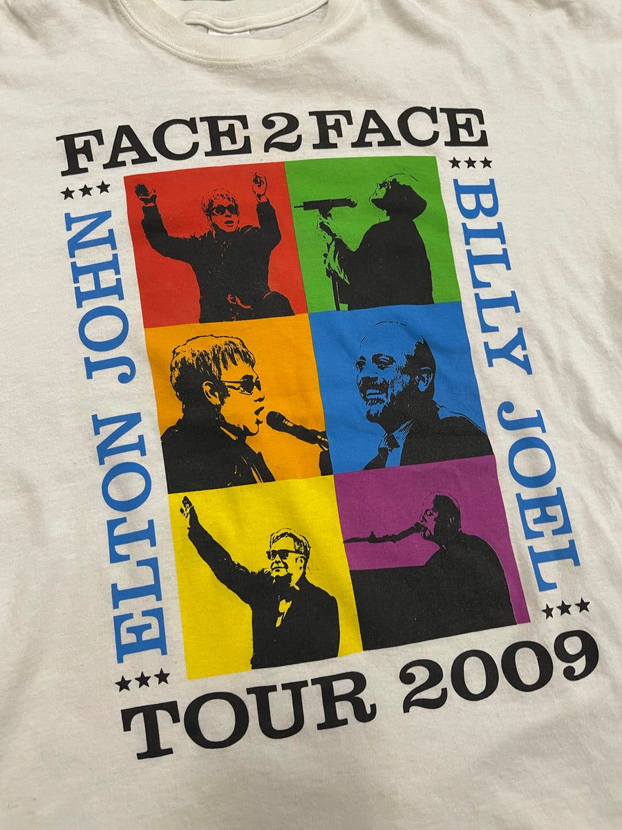 2009 Face 2 Face Elton John & Billy Joel Tour Tee XXL