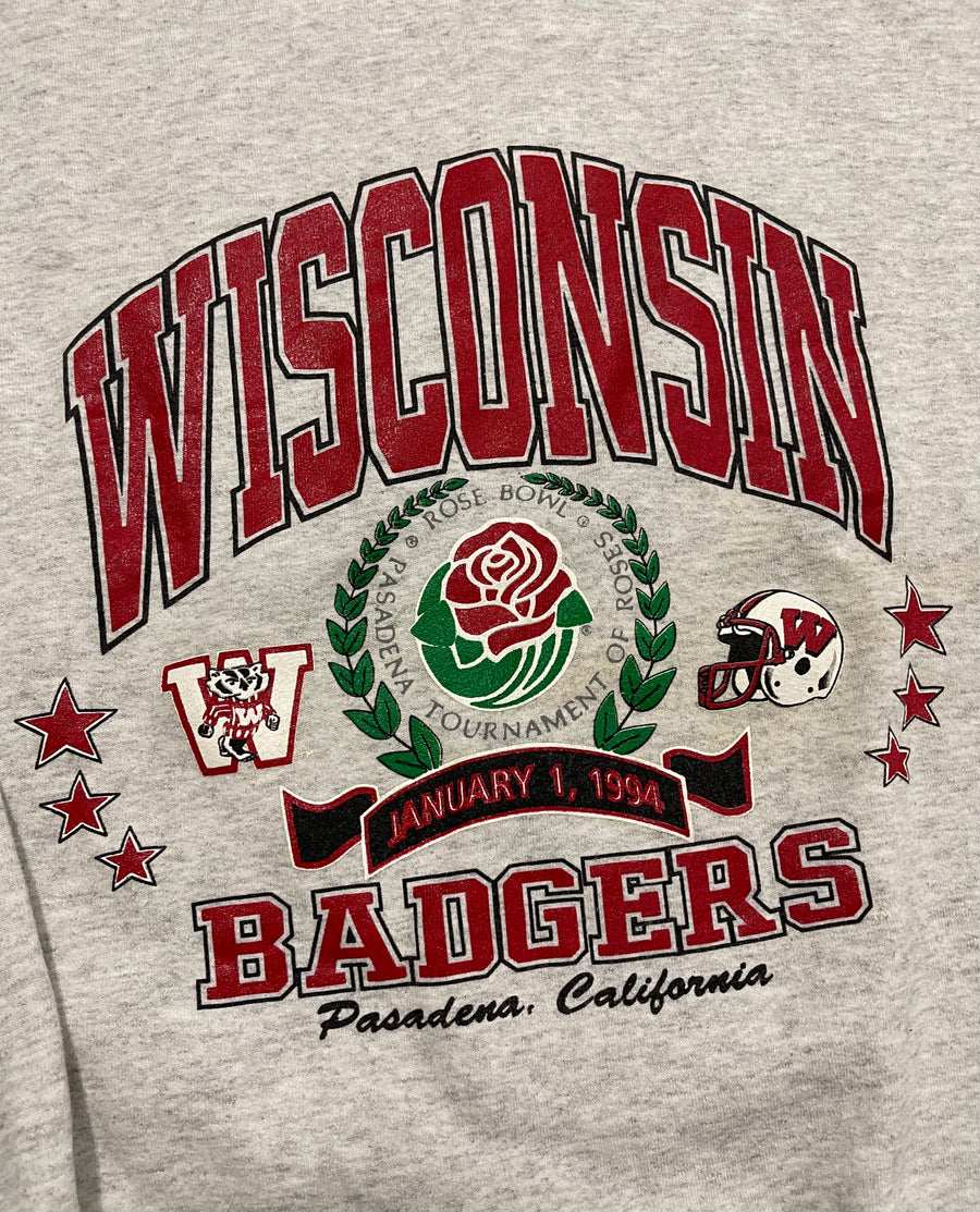 Vintage Wisconsin Badgers Rose Bowl Crewneck Sweater XL/XXL