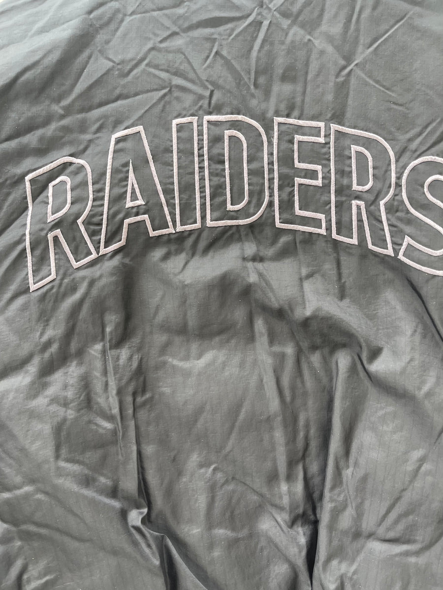 Vintage Oakland Raiders Reversible Puffer Jacket XL