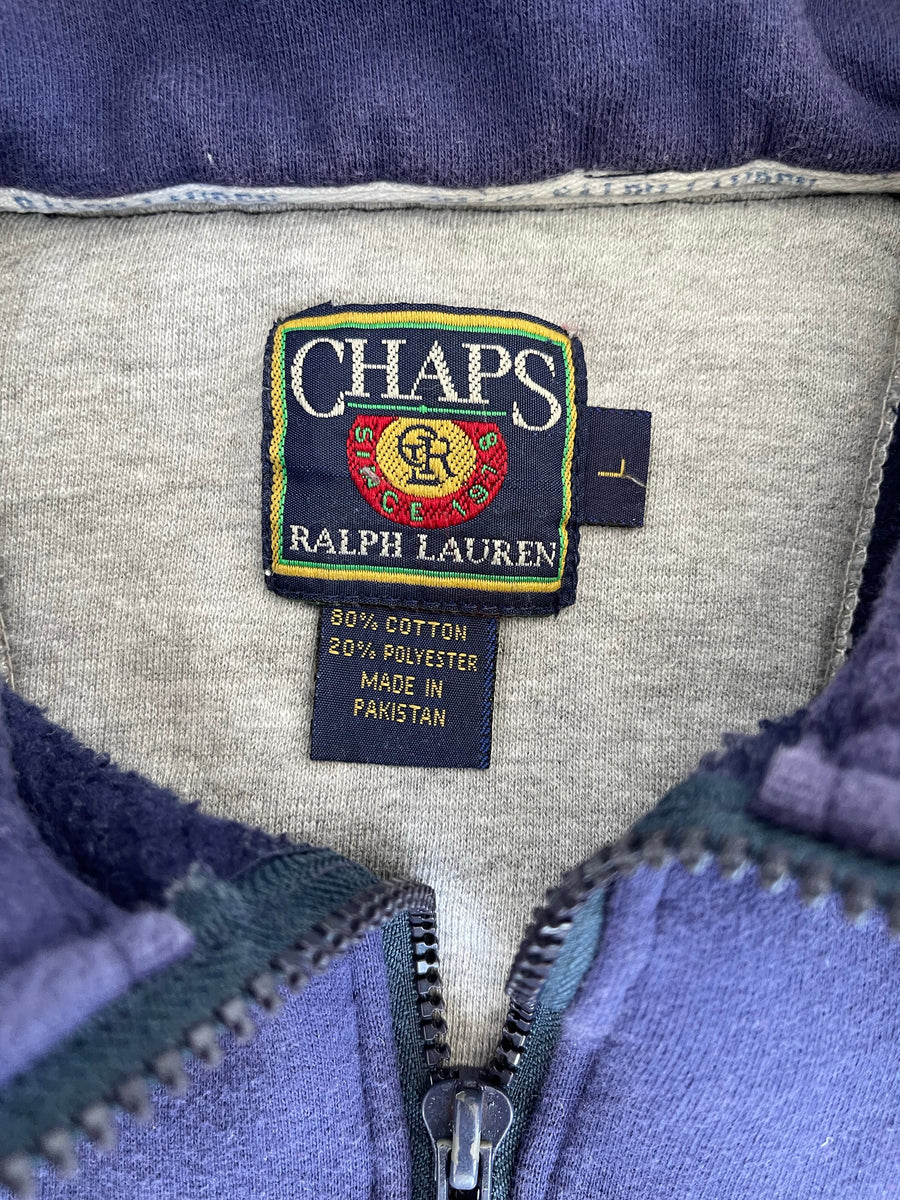 Vintage OG Chaps Ralph Lauren Half Zip Sweater L