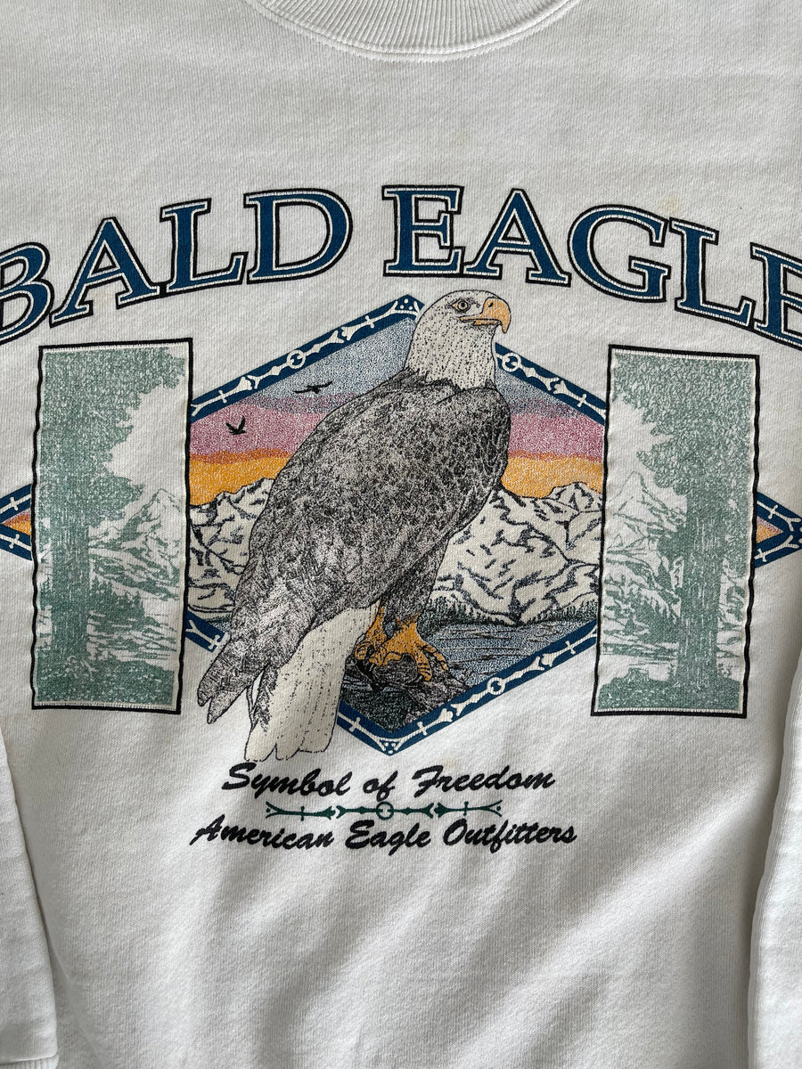 Vintage Bald Eagle Sweater L