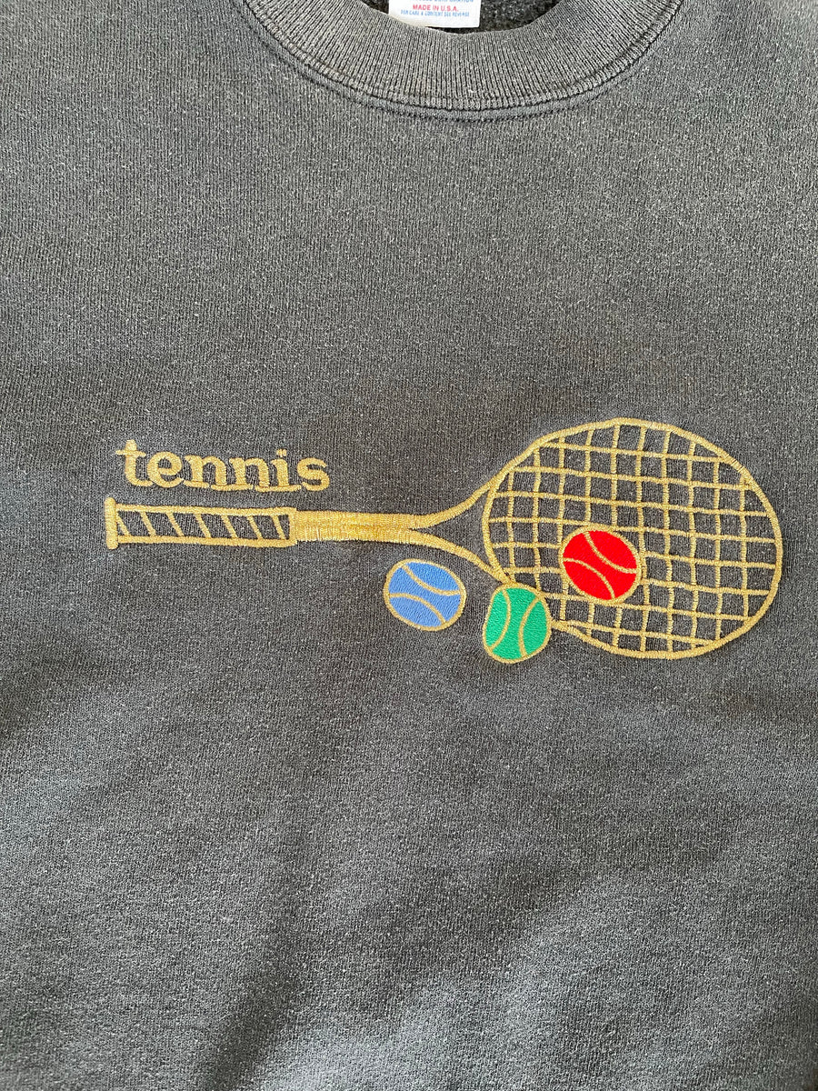 Vintage Tennis Crewneck Sweater L