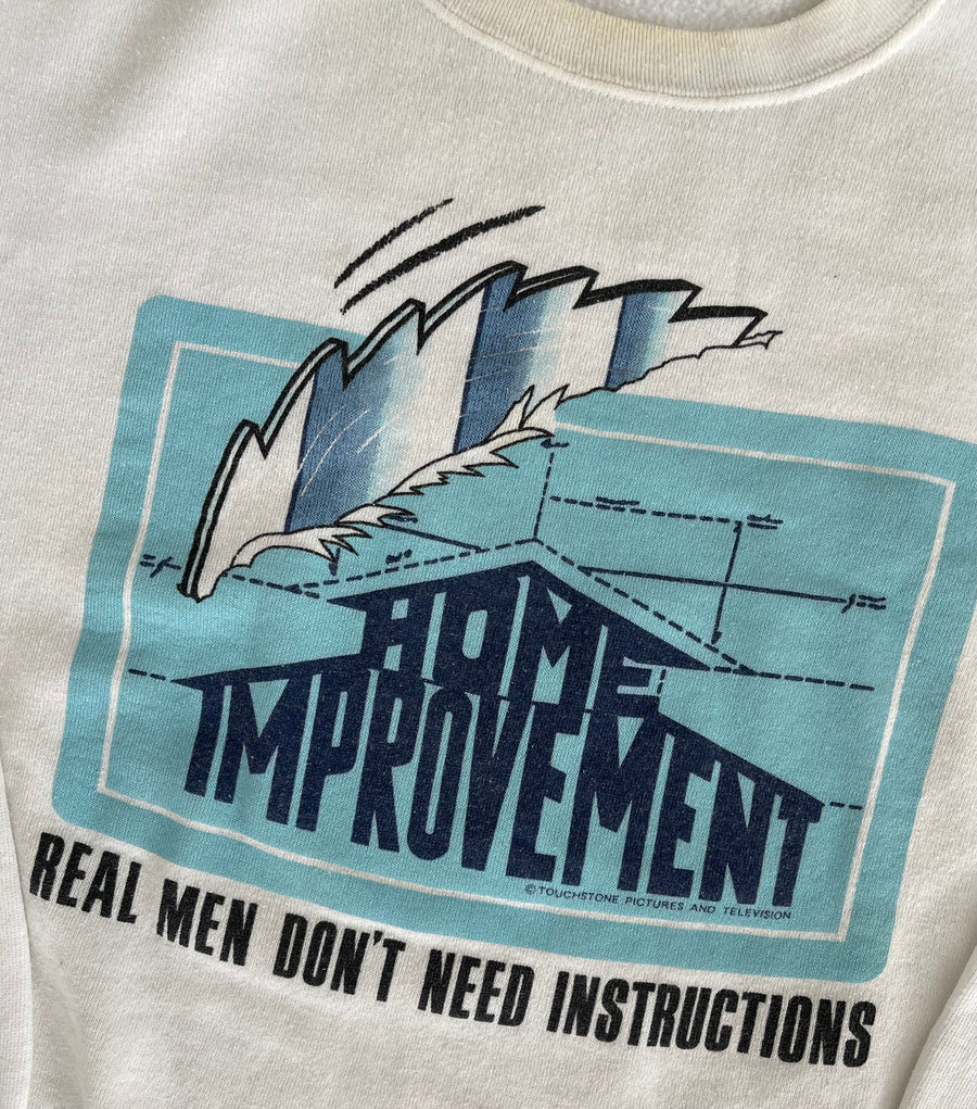 Vintage 90s Home Improvement Real Men Don't Need Instructions Sweater XL