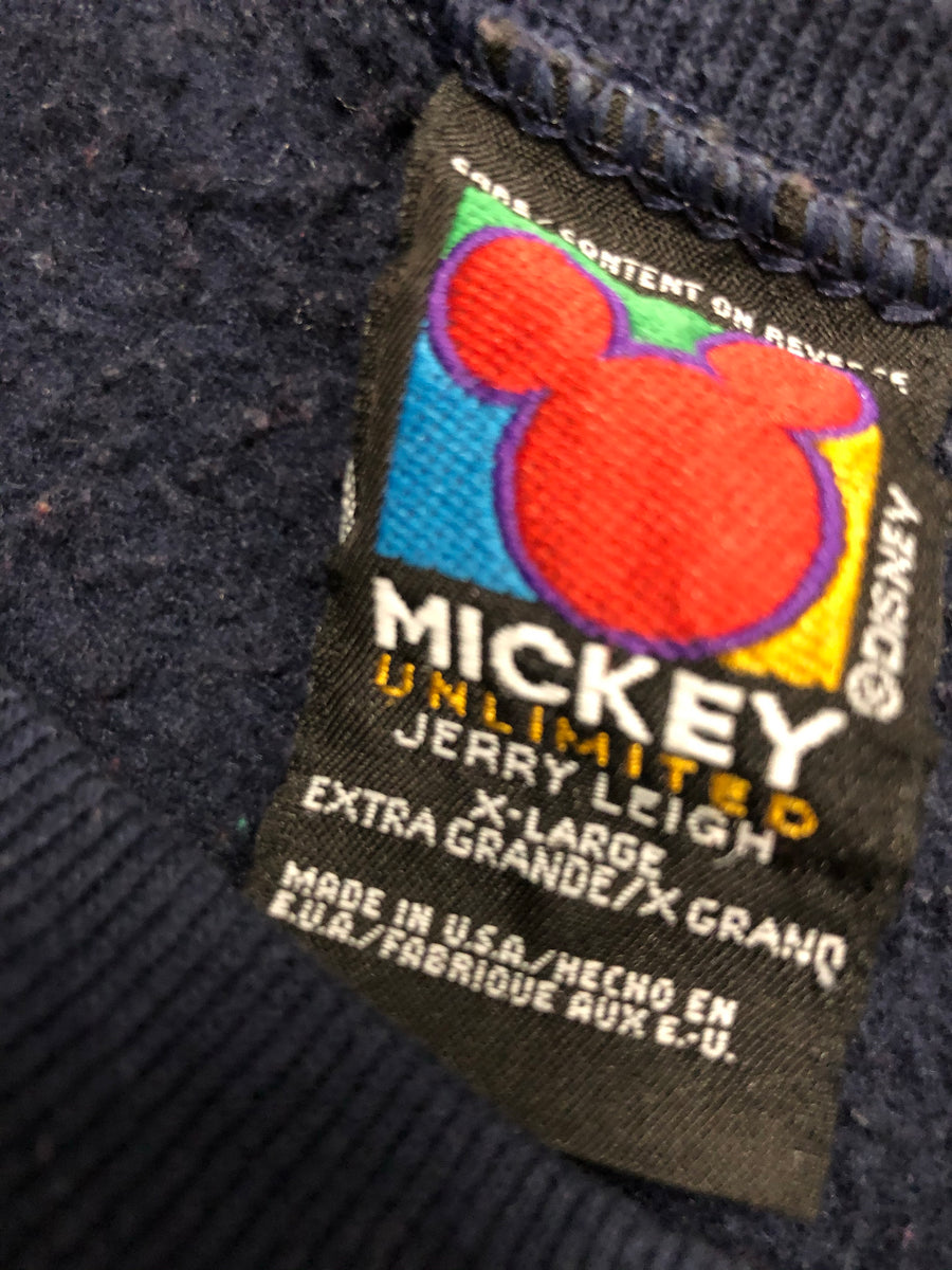 Vintage Disney Winter Snow Mickey Mouse Crewneck Sweater XL