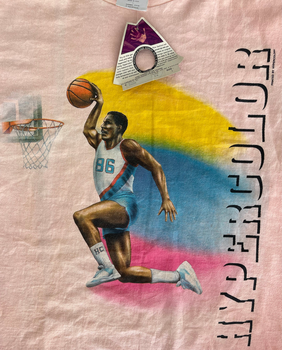 Vintage Hypercolor Basketball Tee NWT L