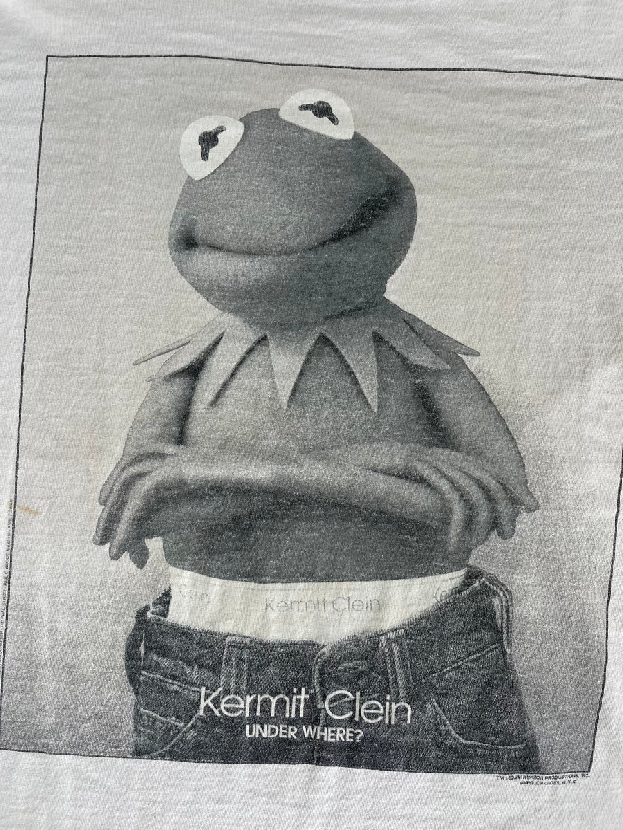 Vintage 90s Kermit The Frog Clein Under Where? Tee XL