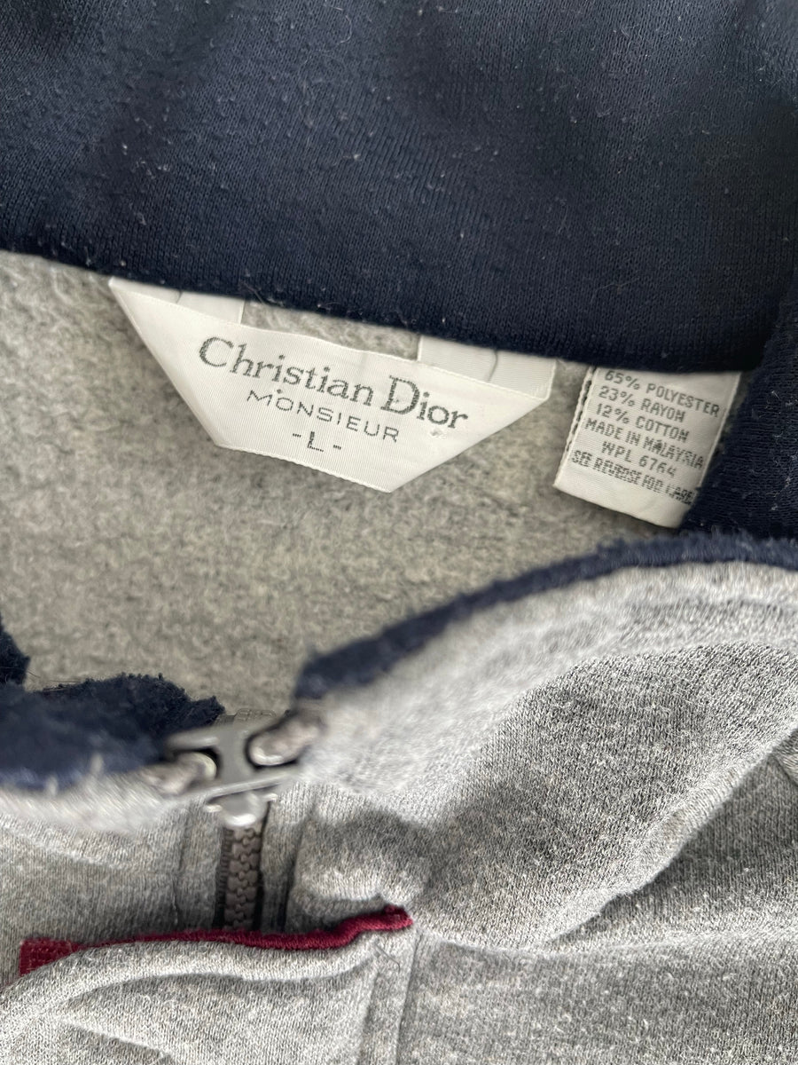 Vintage Christian Dior Zip Up Sweater L
