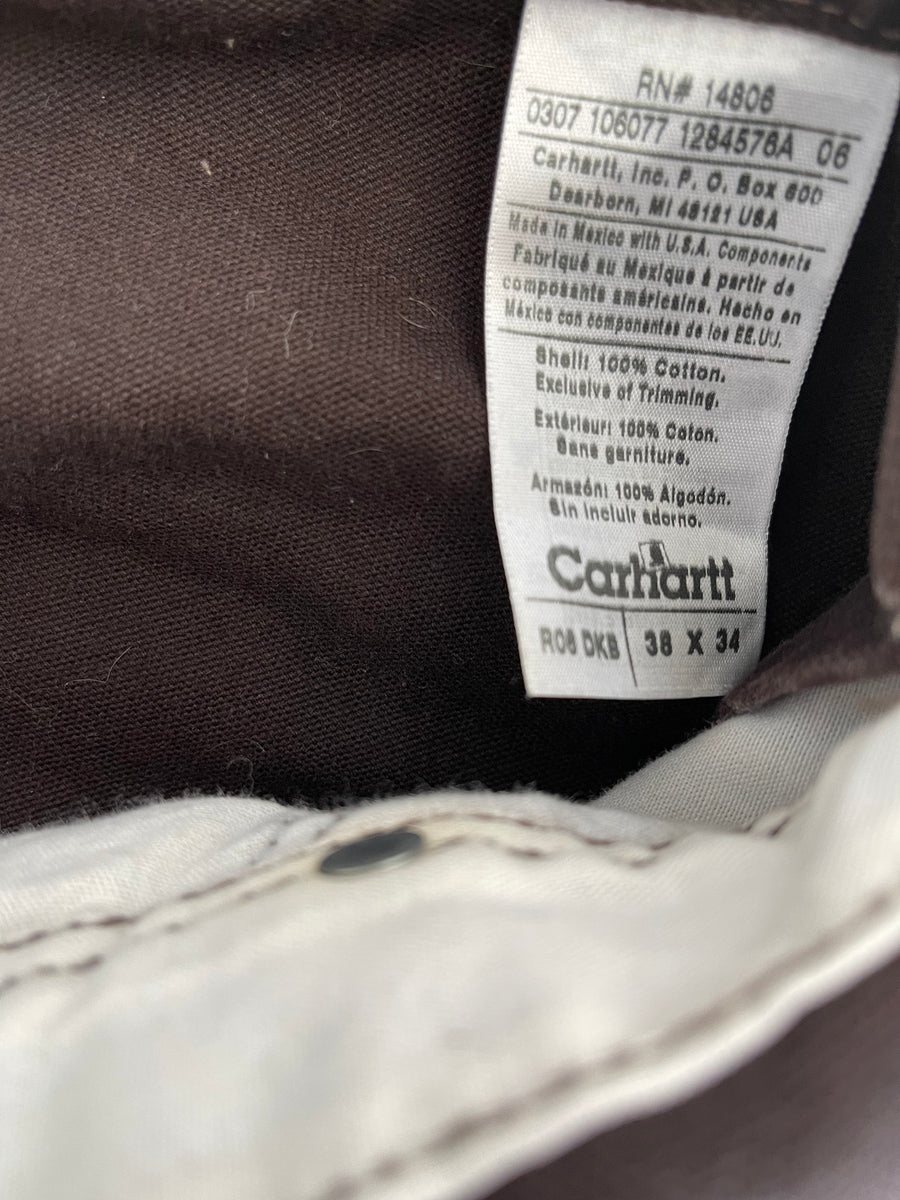 Chocolate Carhartt Overalls XL