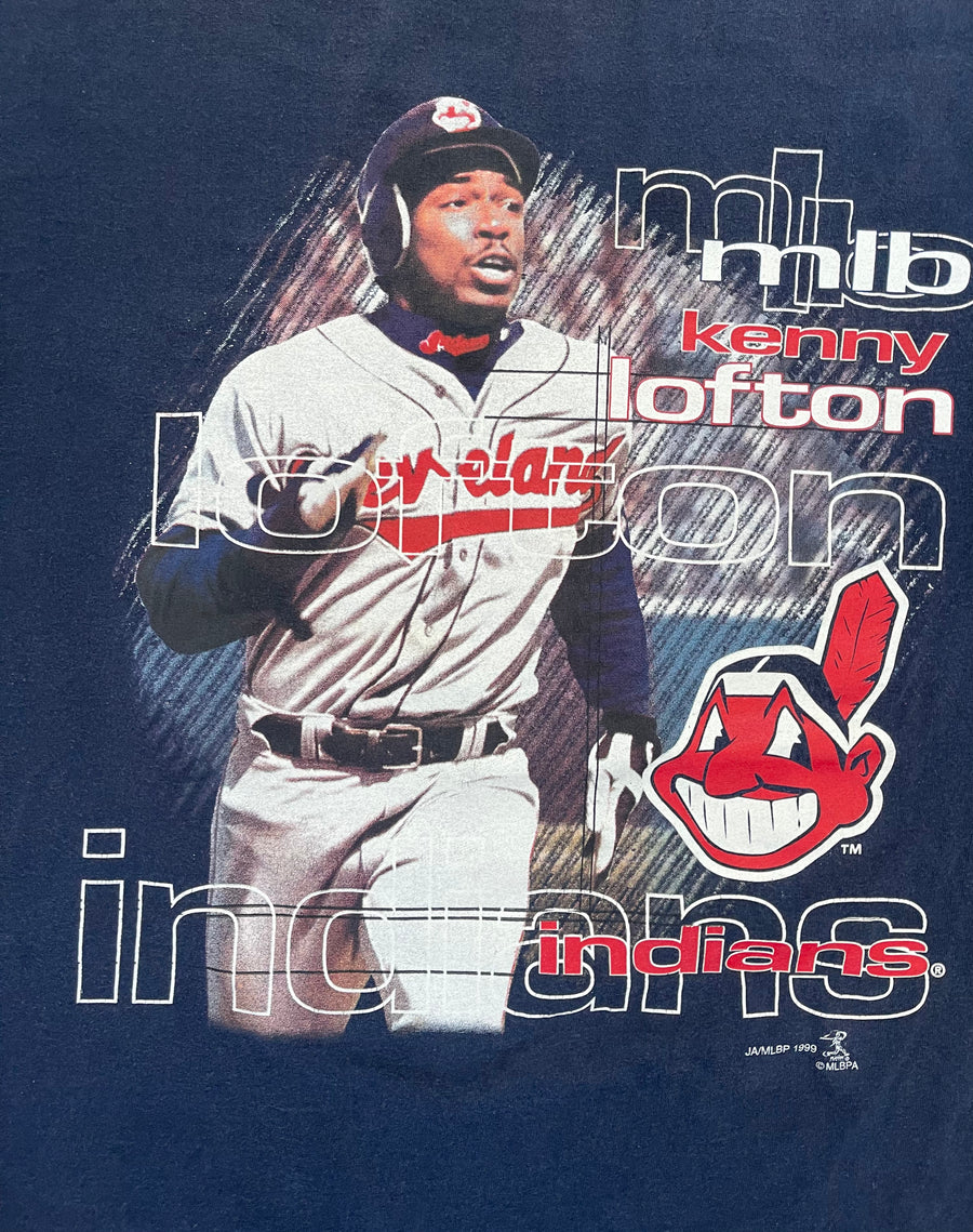 Vintage Kenny Lofton Cleveland Indians Tee L