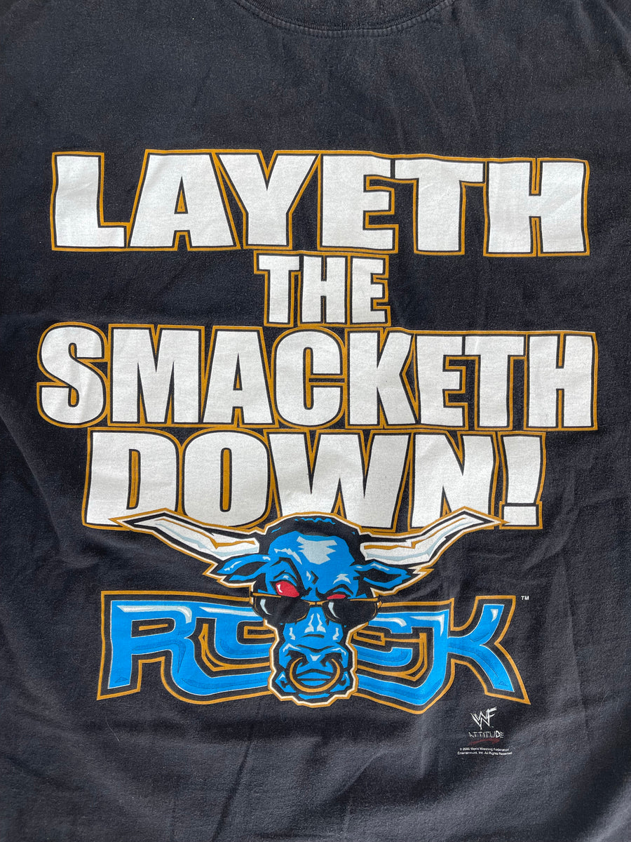 Vintage 2000 The Rock Layeth The Smacketh Down Tee XL