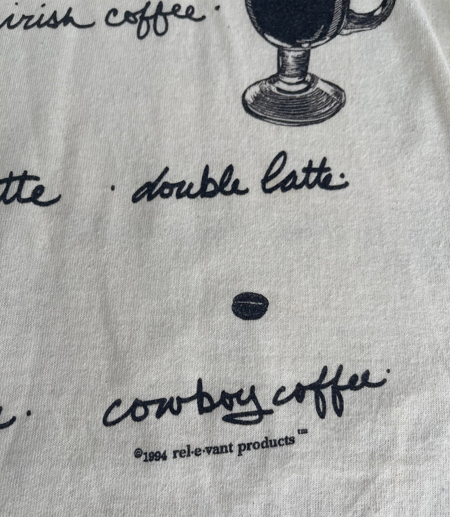 Vintage 1994 Coffee Tee L