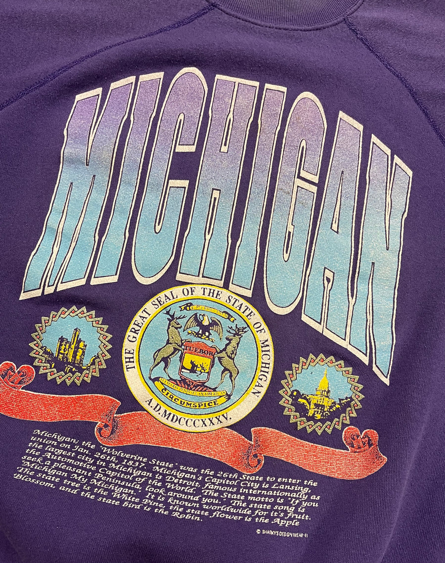 Vintage 1991 Michigan State Crewneck Sweater Tee XL