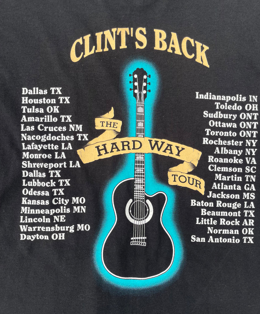 Vintage 1992 Clint's Back The Hard Way Tour Tee XL