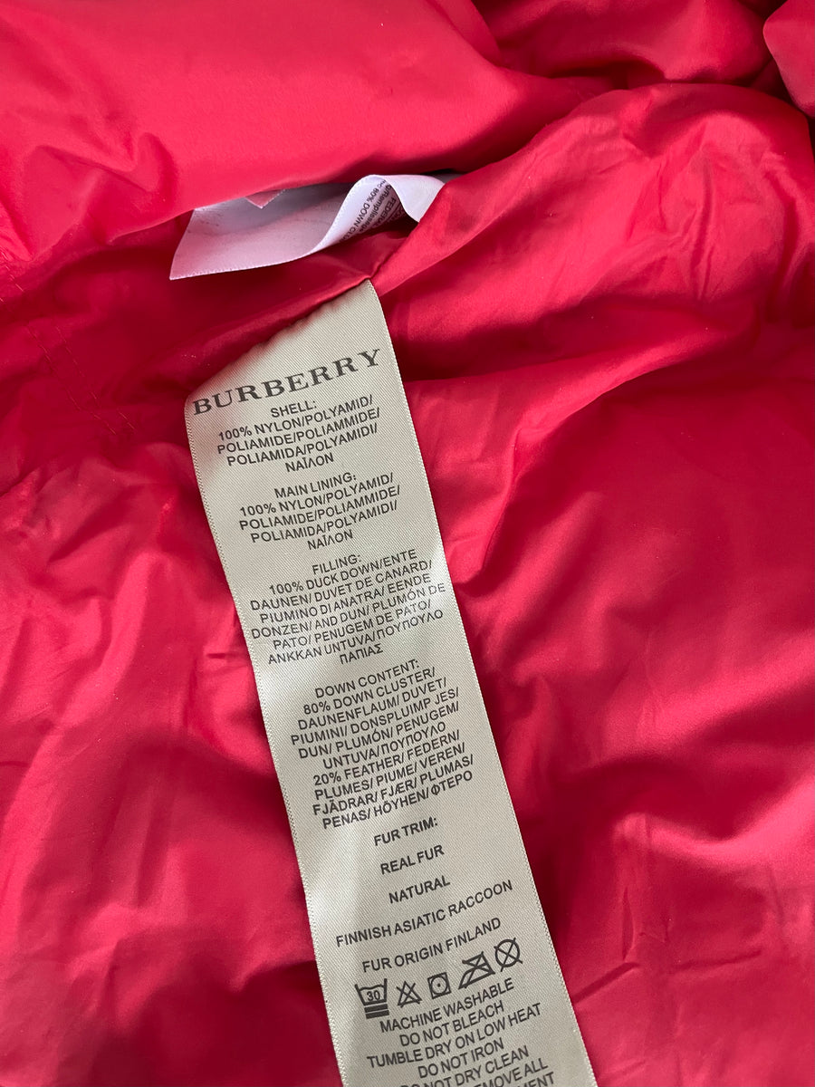 Burberry Brit Puffer Jacket XL