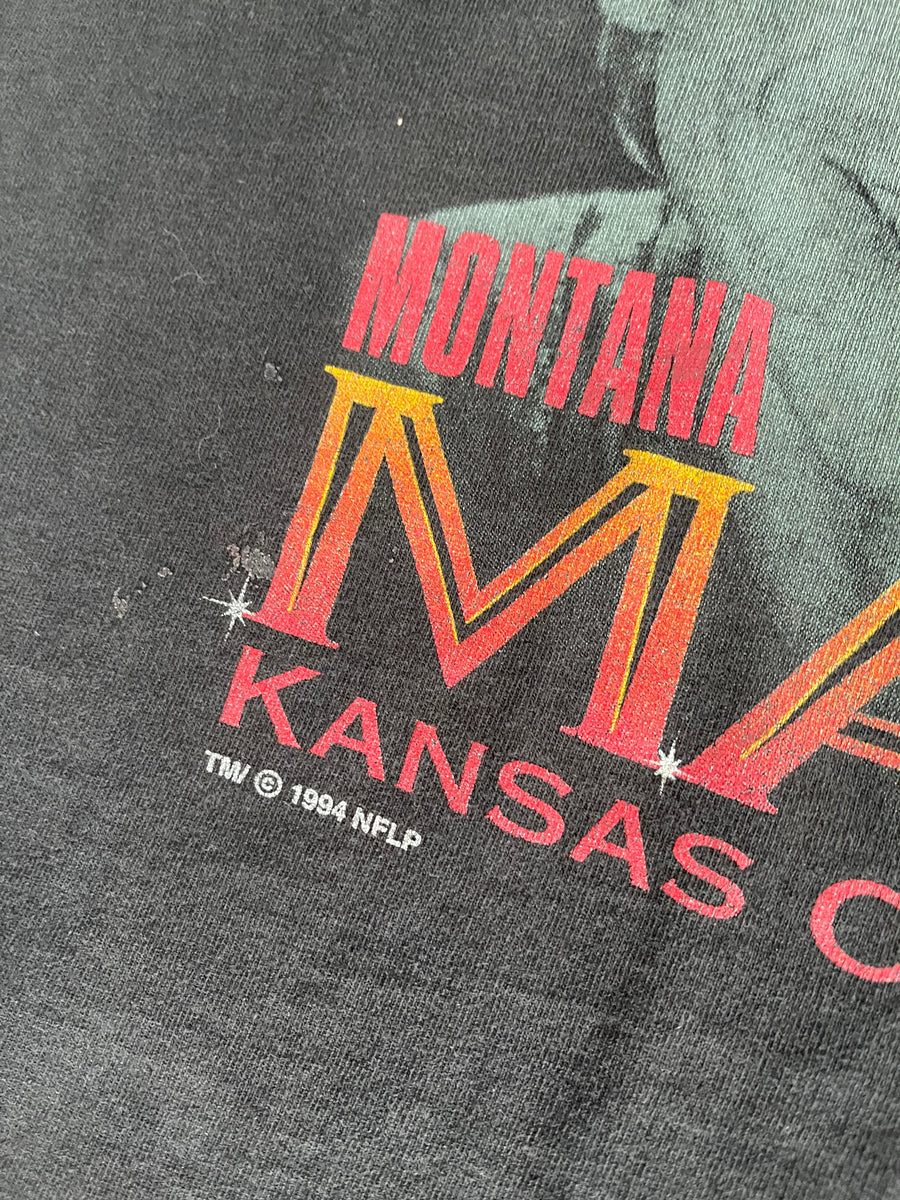 Vintage 1994 Montana Magic Kansas City Chiefs Salem Tee XL