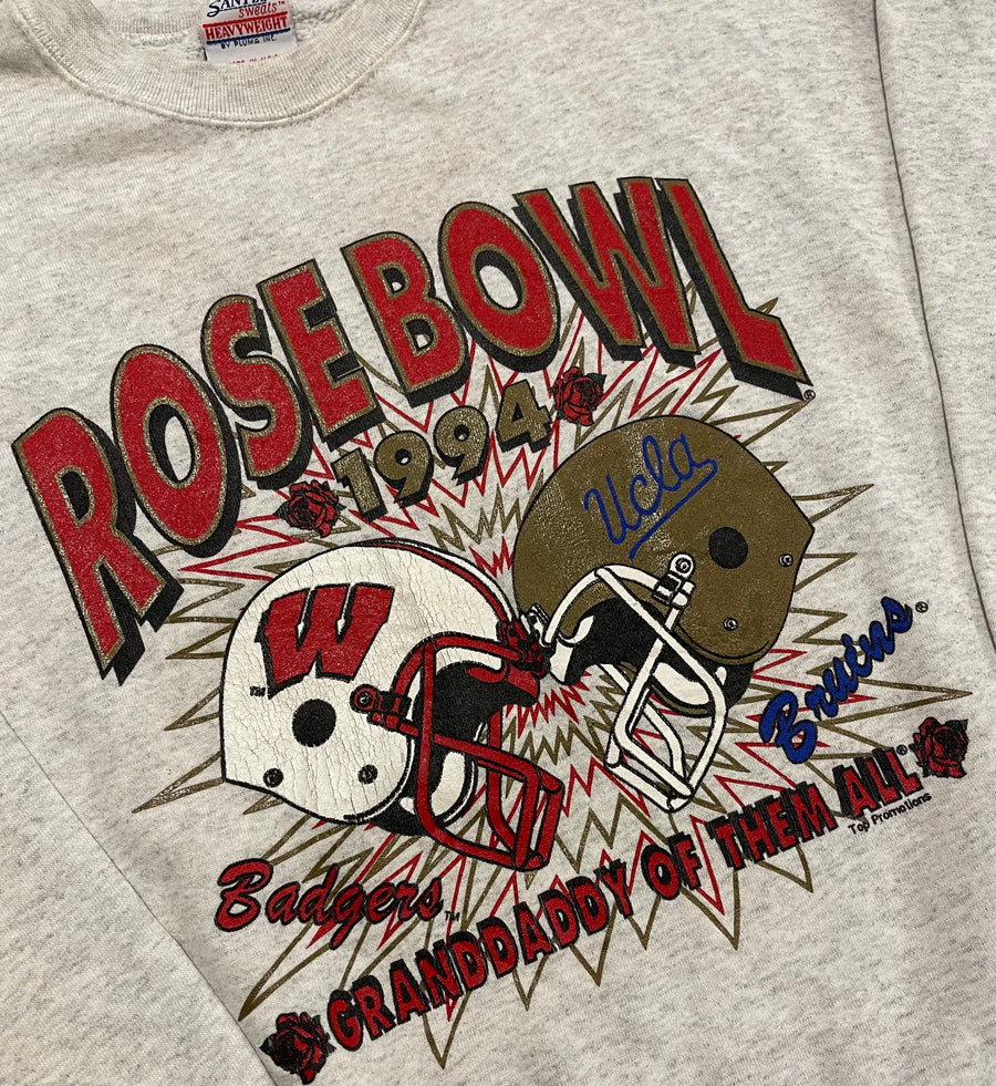 Vintage 1994 Rose Bowl Wisconsin Badgers Vs. UCLA Bruins Crewneck Sweater L
