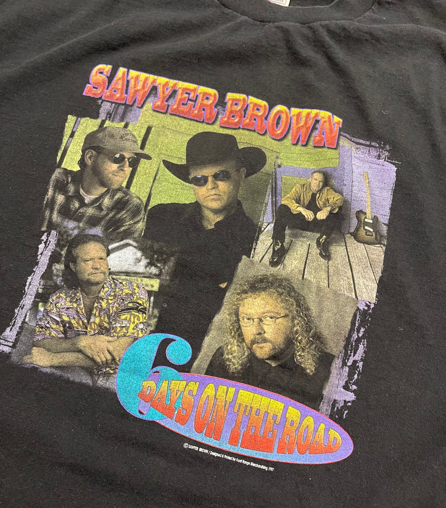 Vintage 1997 Sawyer Brown Days On The Road Tee XL