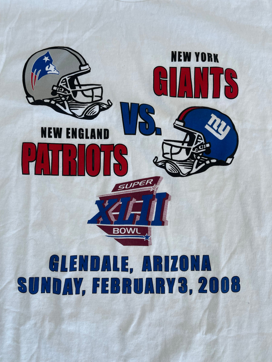 Vintage 2008 Super Bowl New England vs. New York Giants XL