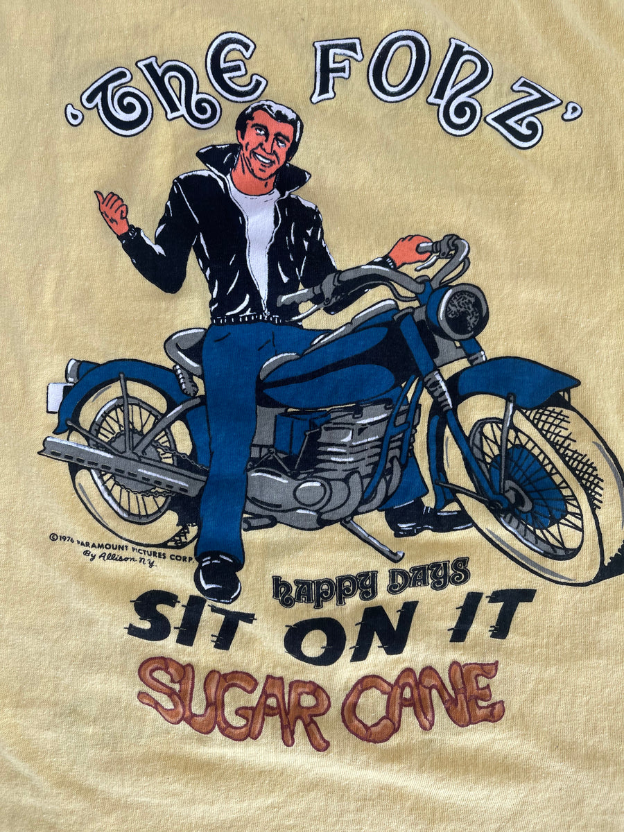 Vintage 1976 The Fonz Sit On It Sugar Cane Tee S