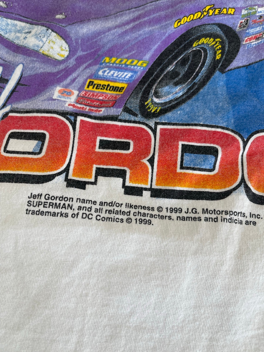 Vintage 1999 Superman Jeff Gordan Racing Tee XL